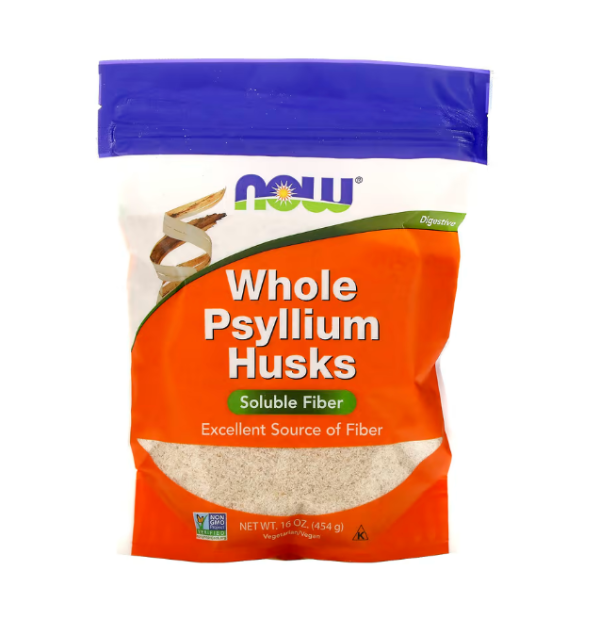 NOW Foods, Psyllium Husks, Պսիլիումի Կեղև, 454 գր