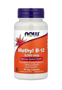 NOW Foods, Methyl B-12, 5,000 մկգ, 90 պատիճ