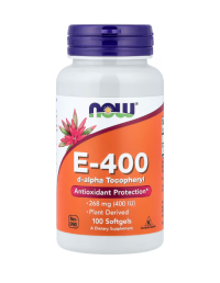 NOW Foods, Վիտամին E-400, 268 մգ (400 IU), 100 պատիճ