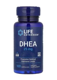 Life Extension, DHEA, ДГЭА, 25 мг, 100 капсул